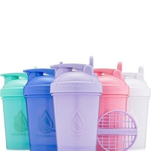 Pastel Protein Shaker Bottle Set with Flip-Top Spout and Mixing Ball